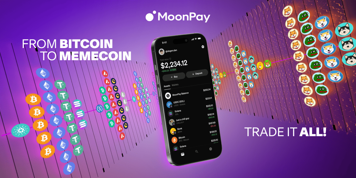 An image of DeFi trading on MoonPay